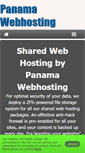 Mobile Screenshot of panama-webhosting.com
