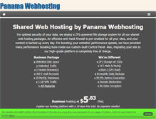 Tablet Screenshot of panama-webhosting.com